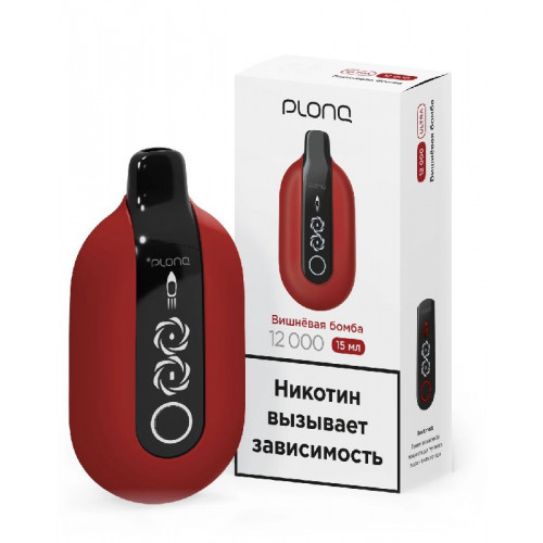 Электронная сигарета PLONQ ULTRA 12000 затяжек Вишнёвая бомба